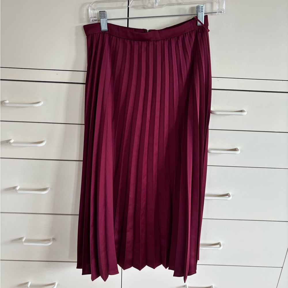 Jcrew pleated midi skirt